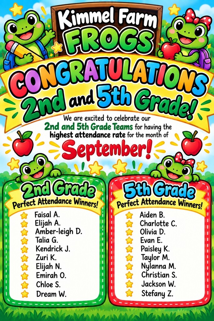 September 2026 Scholars Perfect Attendance 