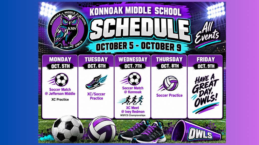 Konnoak Sports Schedule