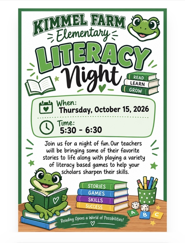 Literacy Night October 15th 