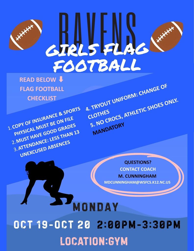 Flag Football Tryout Infographic