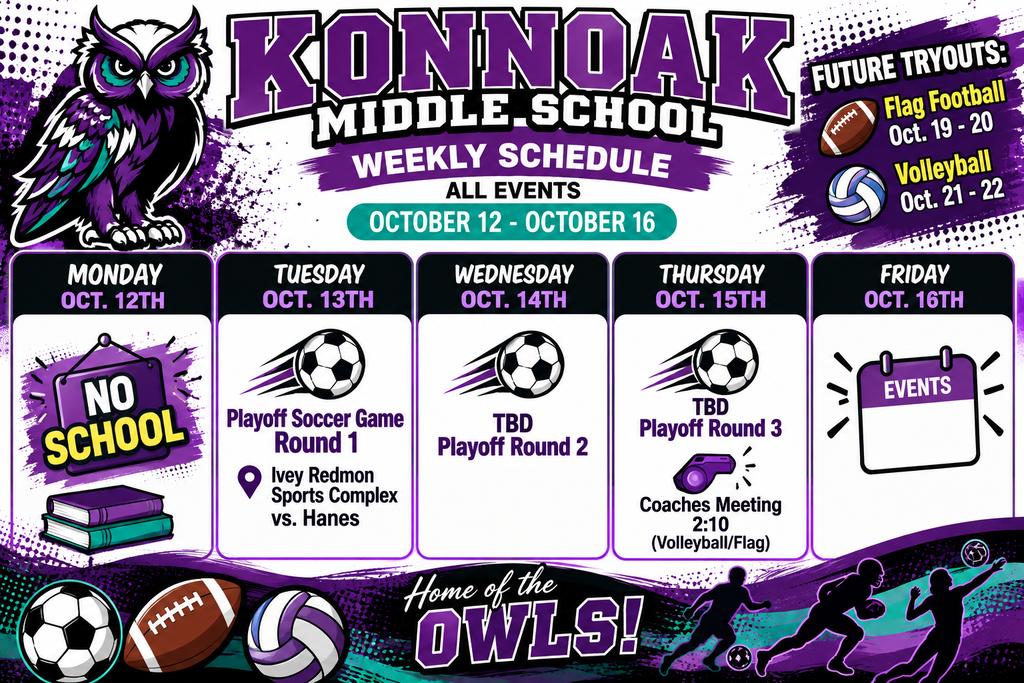 Konnoak Sports Schedule 