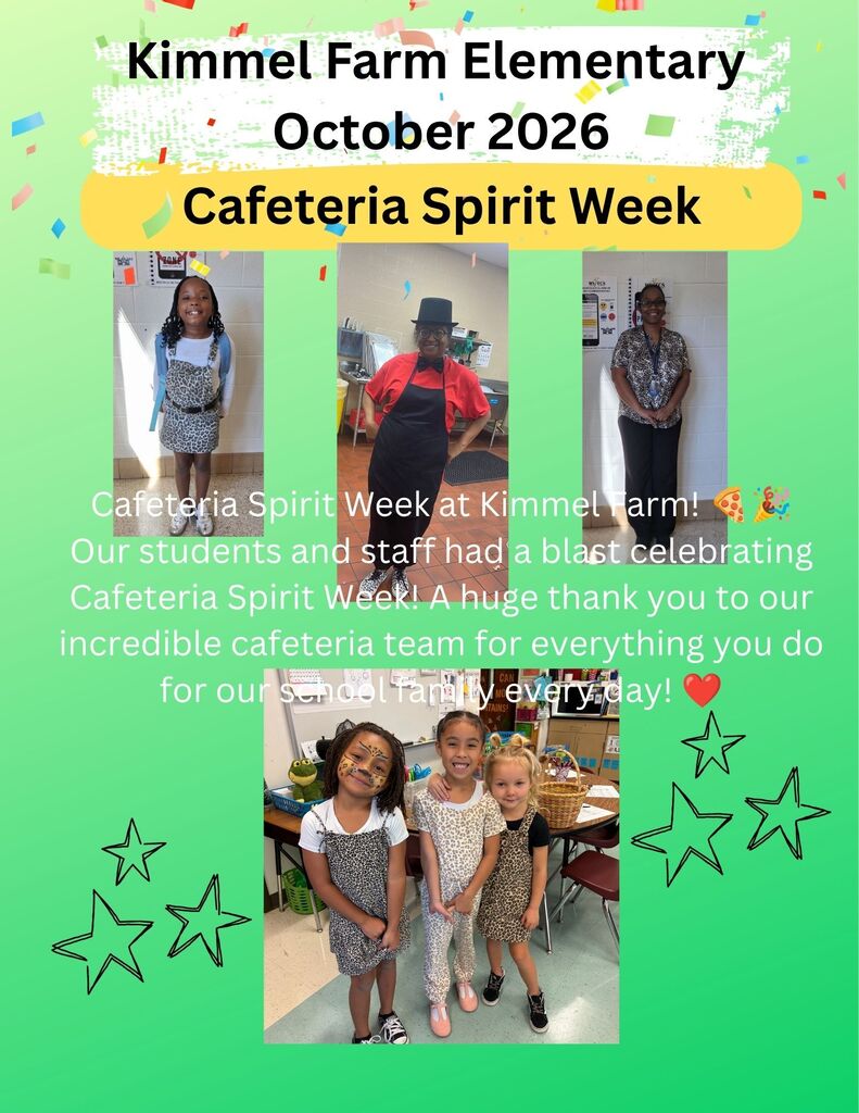 Cafeteria Spirit Week FALL 2026