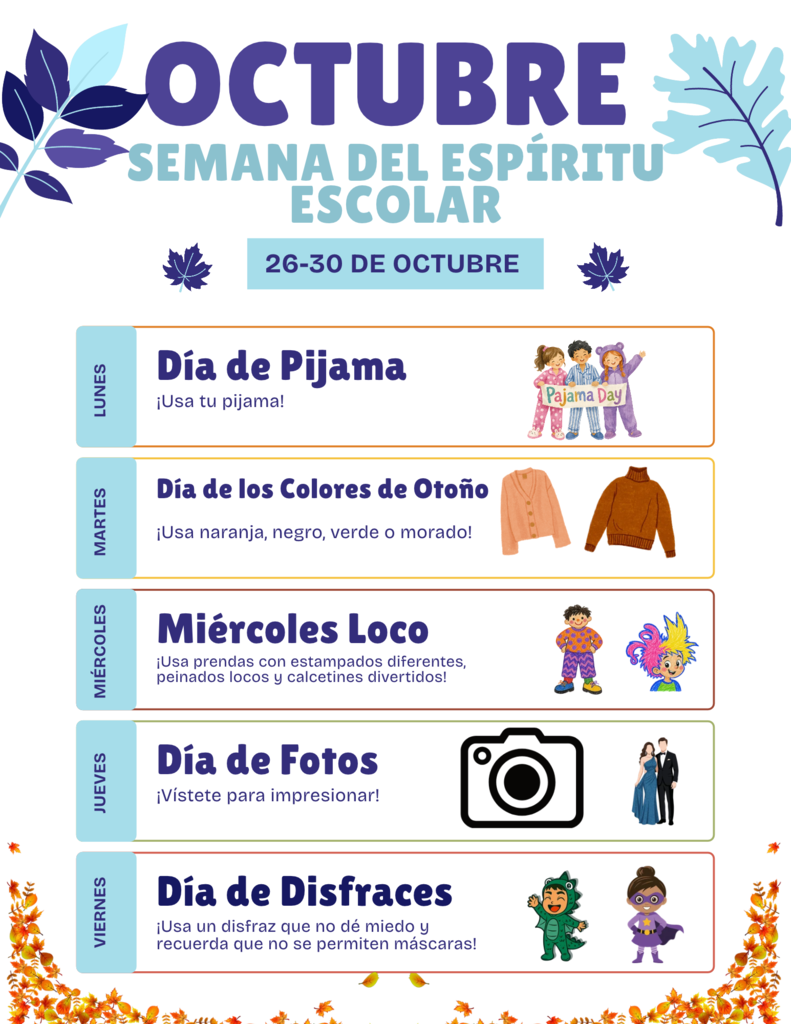 Flyer for spirit week