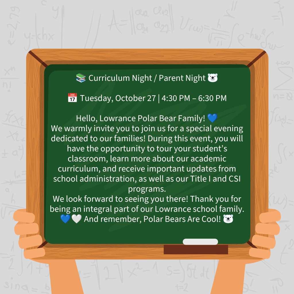 Flyer for parent night english