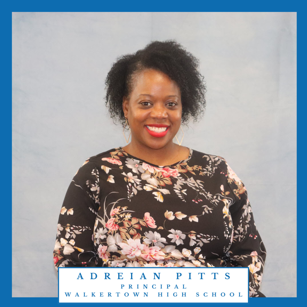 image of Dr. Adreian Pitts, principal of Walkertwon High School