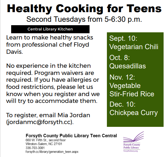 Healthy Cooking for Teens
