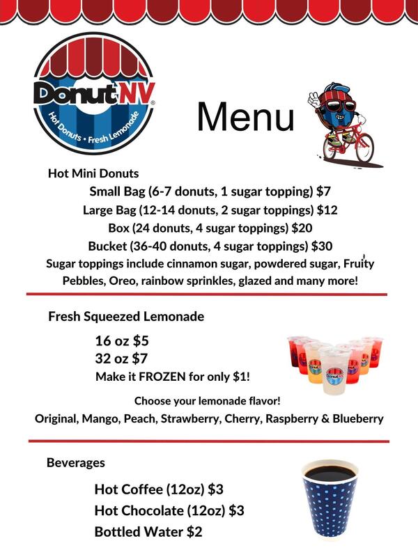 DonutNV menu