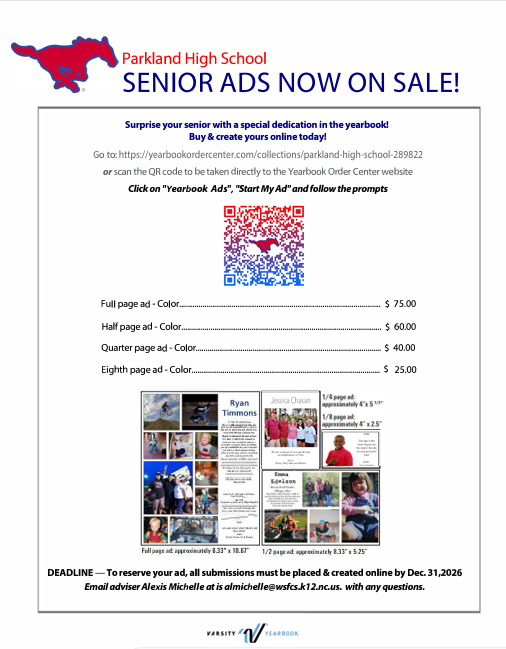 Purchase your Senior Ad NOW!