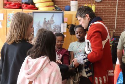 Daniel Ayers reenacting at Brunson