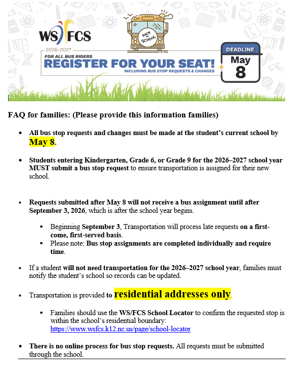 Bus Stop Registration