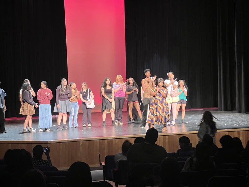 Ms. Adkins and her students showcased the first-ever Apparel 2 and Fashion and Textiles Student Fashion Show The special event highlighted students’ creativity and sewing skills through original, student-designed and crafted apparel. 