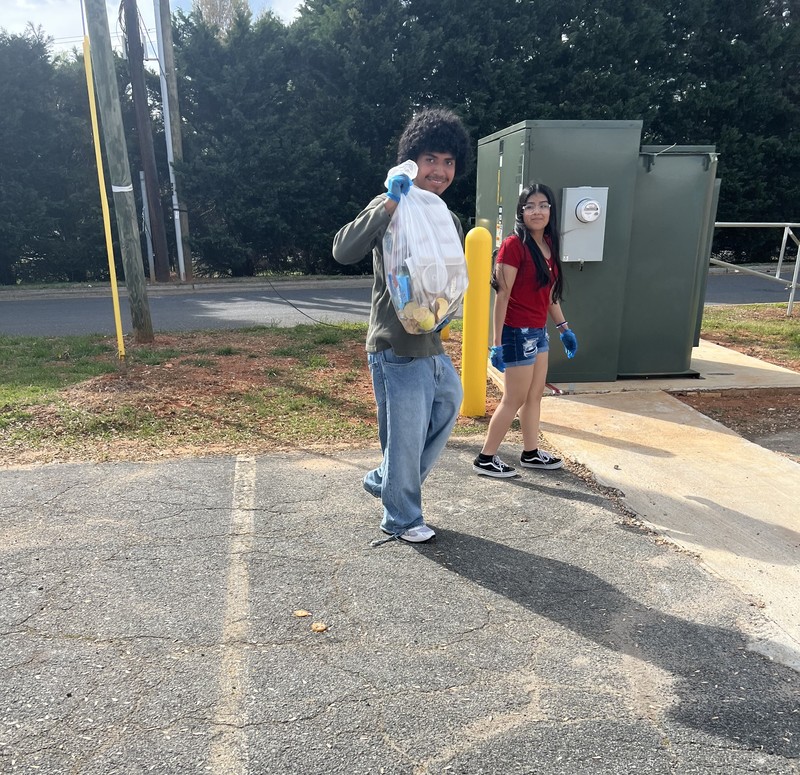 National Technical Honor Society Scholars performed a day of service at Parkland High School.