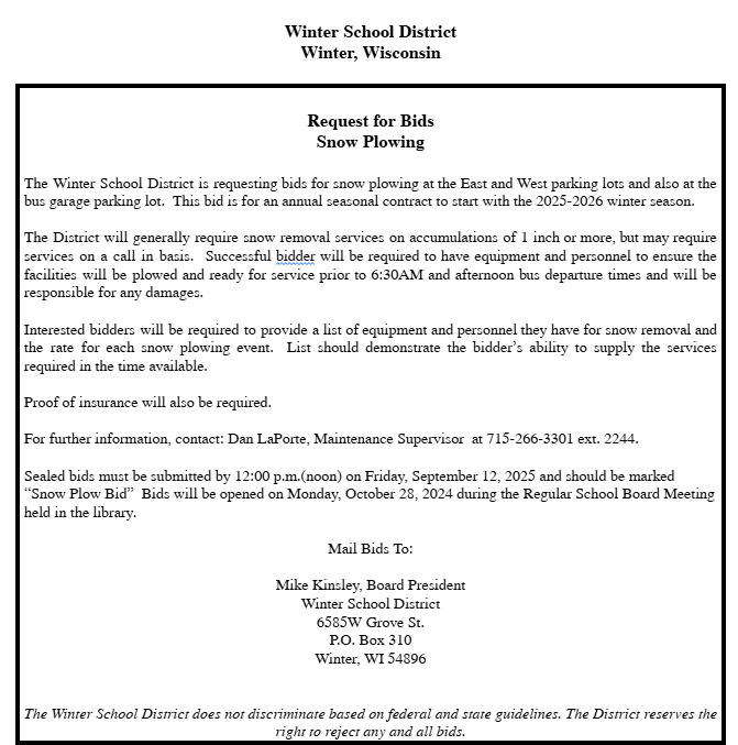 Winter School District