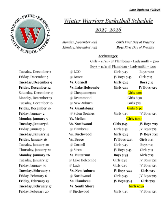 Winter School District