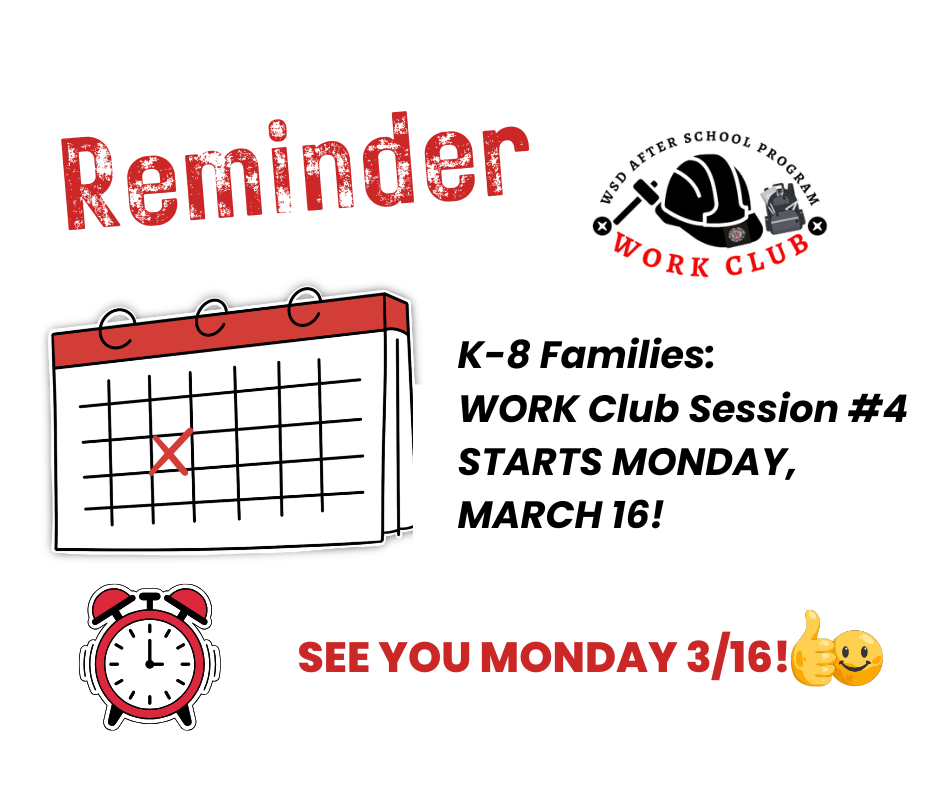 WORK Club Reminder