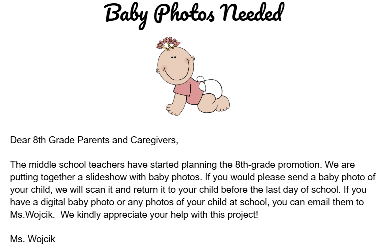 8th Baby Photos Flyer