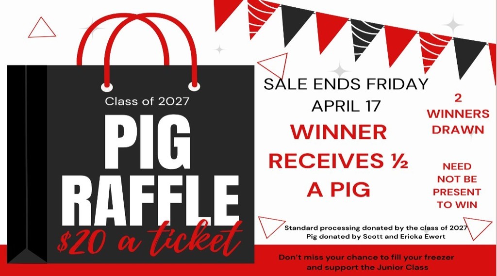 Junior Class Pig Raffle Fundraiser