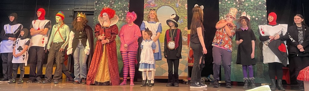 Drama Club Cast On Stage