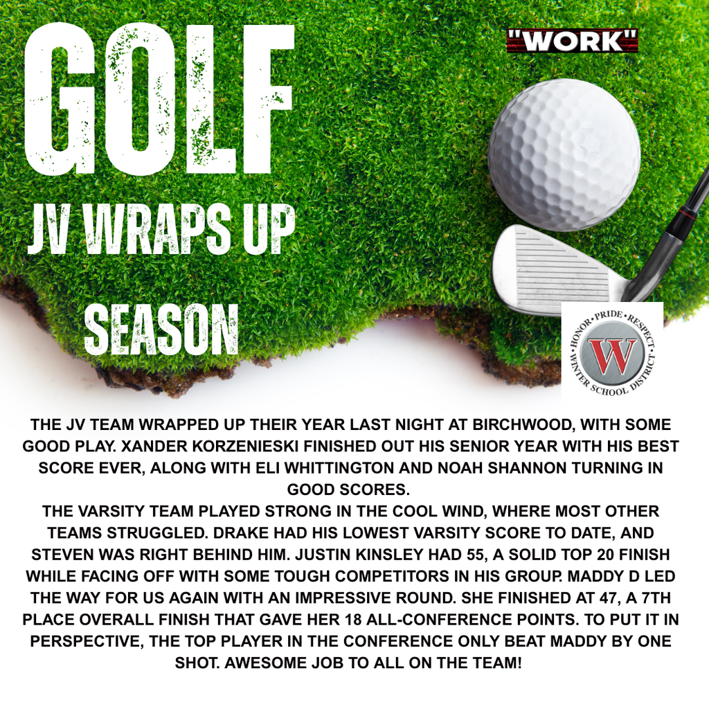JV Golf Update