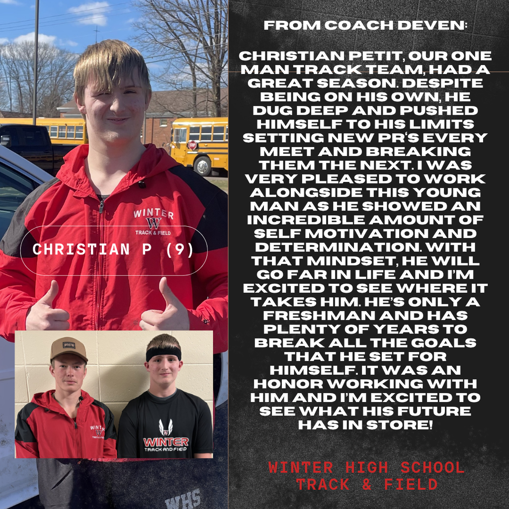 WHS Track WrapUp