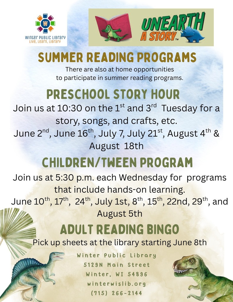 Summer Reading - Winter Public Library