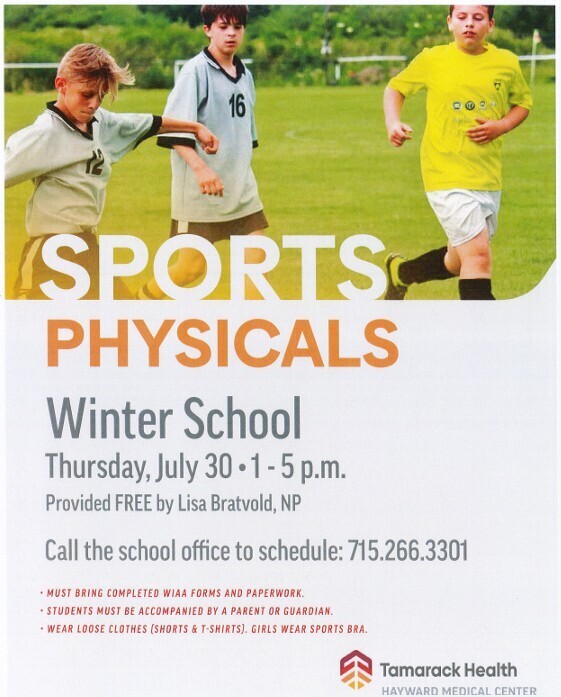 WIAA Physicals Date