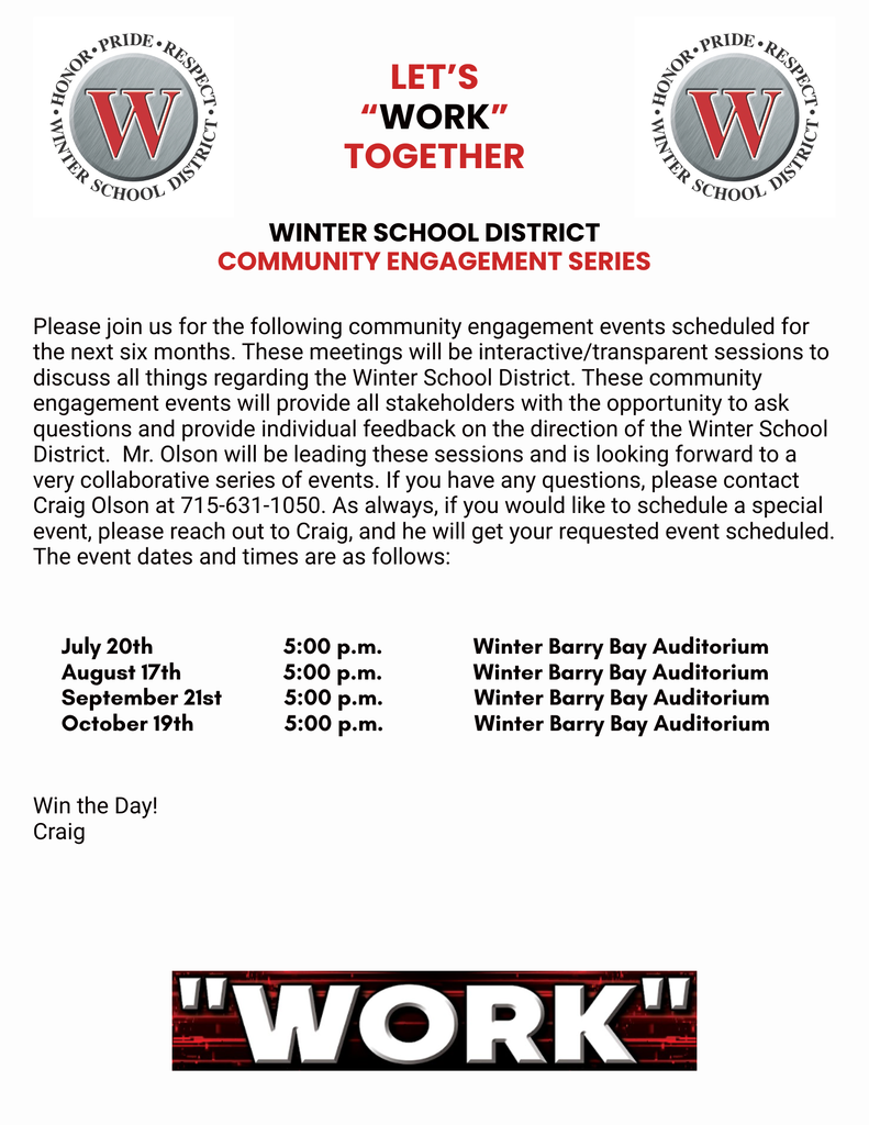 Community Engagement Series July Reminder