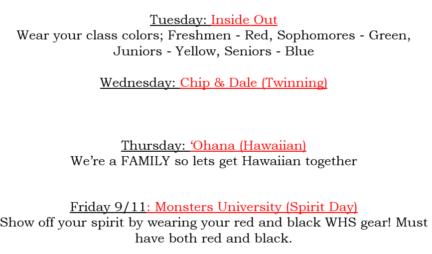 Dress Up Days