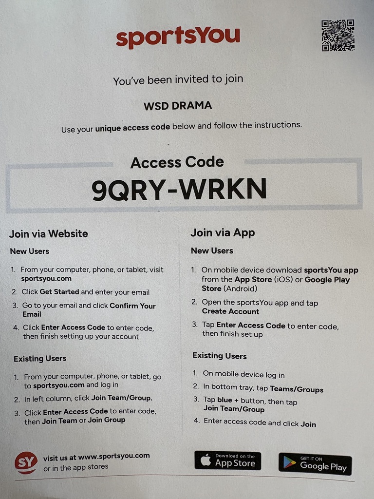 Drama Club Info 2