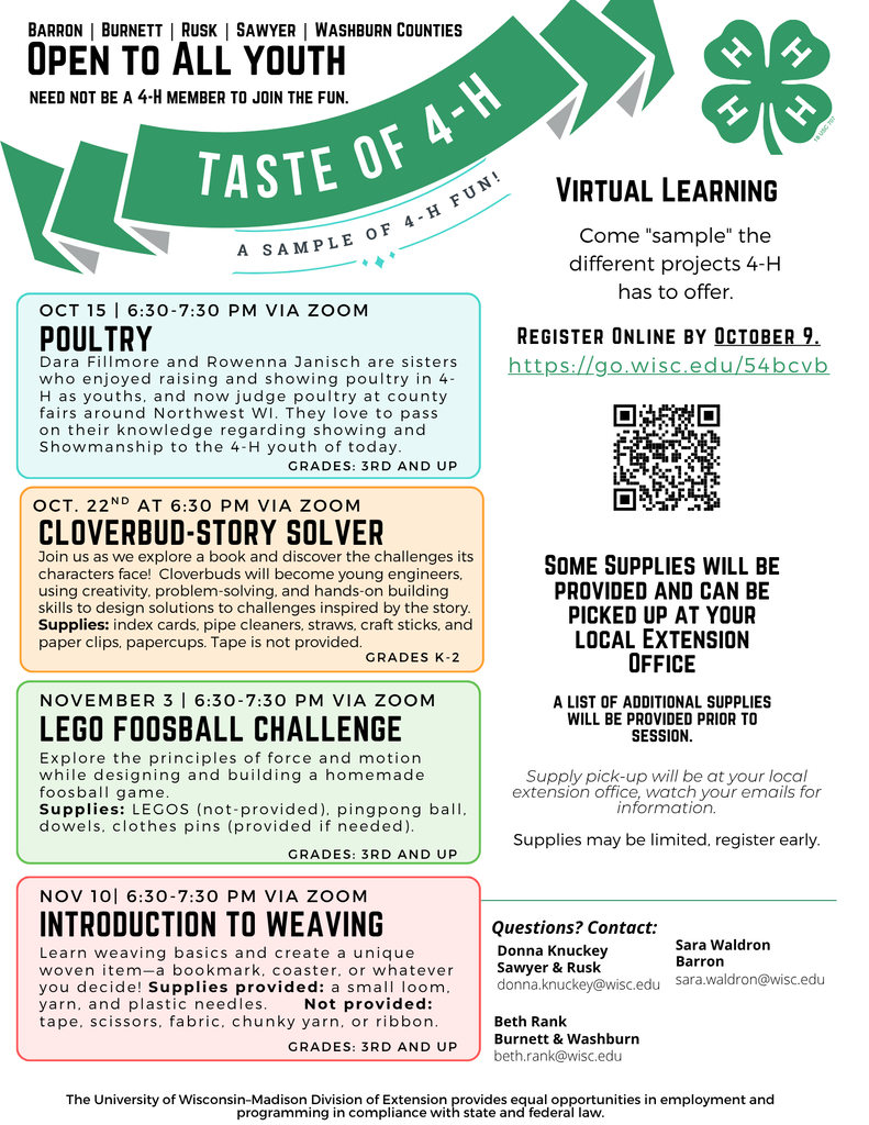 4-H Event Flyer
