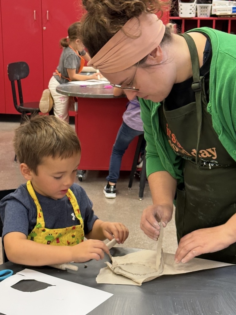 Making Leaves in Art Class with Mrs. Moelter