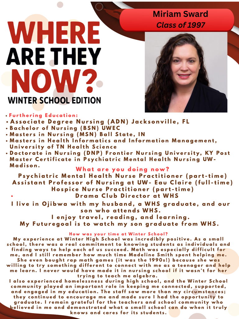 #WhereAreTheyNow Miriam Sward '97