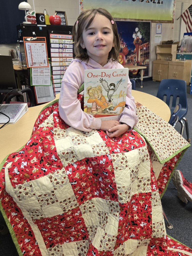 The 4K Students say, "Thank you, Hayward Piecemakers Quilting Guild!"