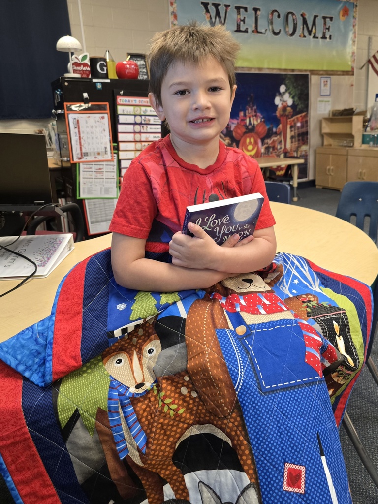 The 4K Students say, "Thank you, Hayward Piecemakers Quilting Guild!"