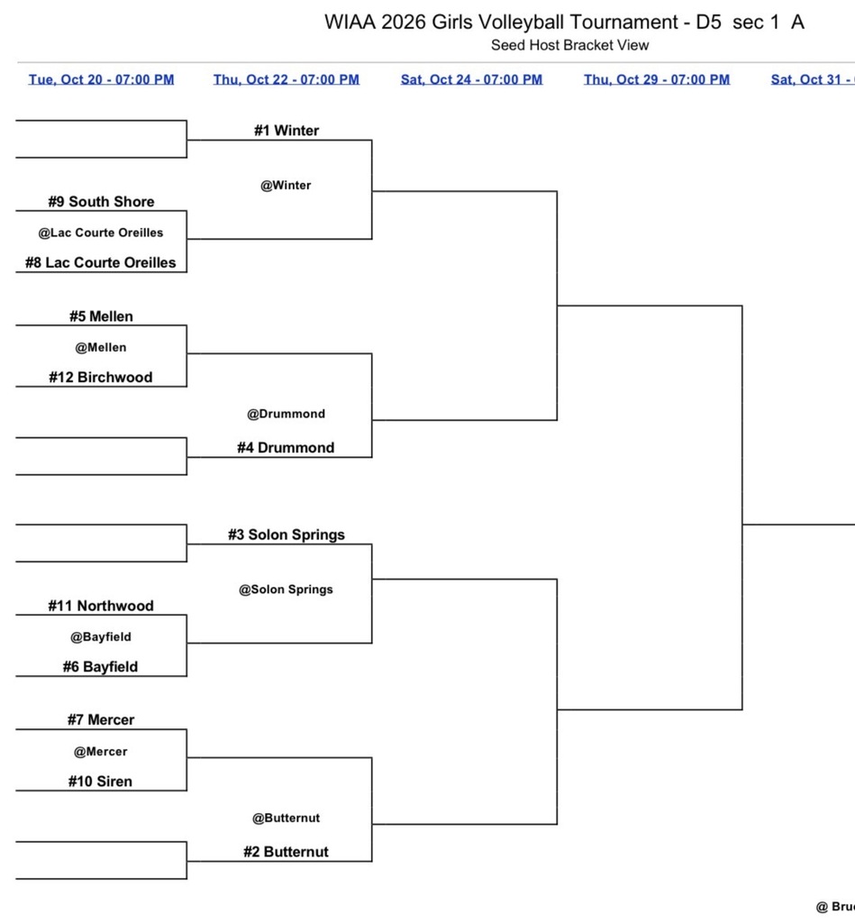 Volleyball Playoffs Bracket