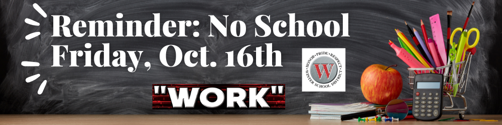 No School Reminder Banner