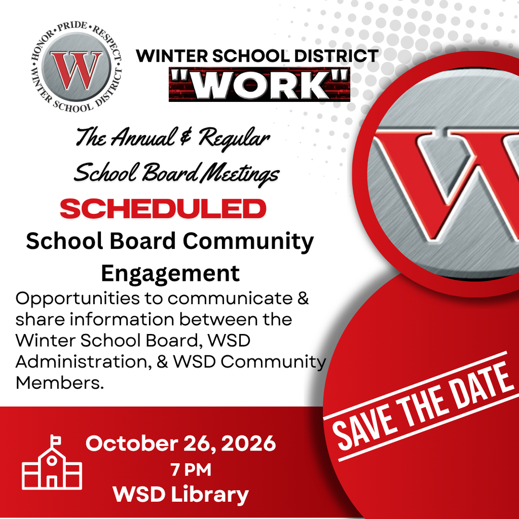 October 2026 Annual & Regular School Board Mtgs