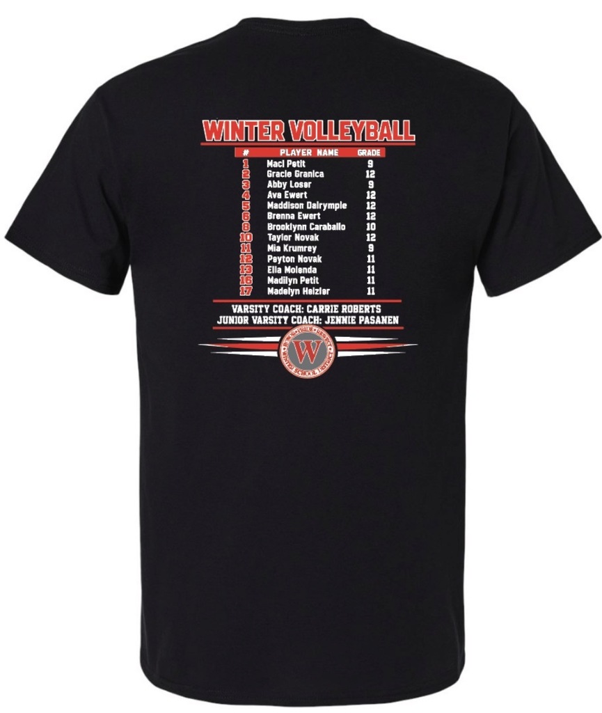 Back of Conference VB Champs Shirt
