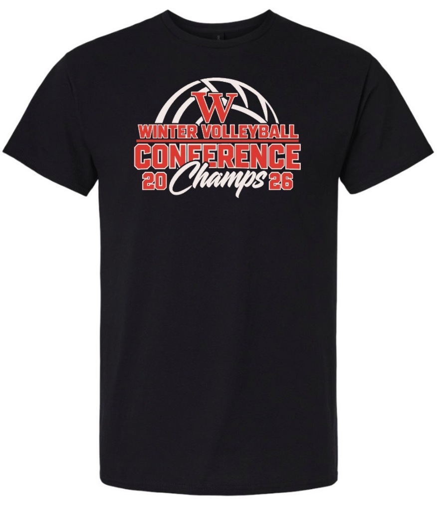 Front of Conference Volleyball Champs Shirt