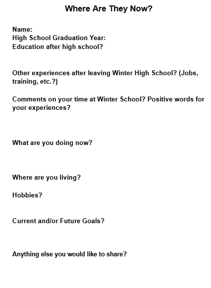 #WhereAreTheyNow Questions