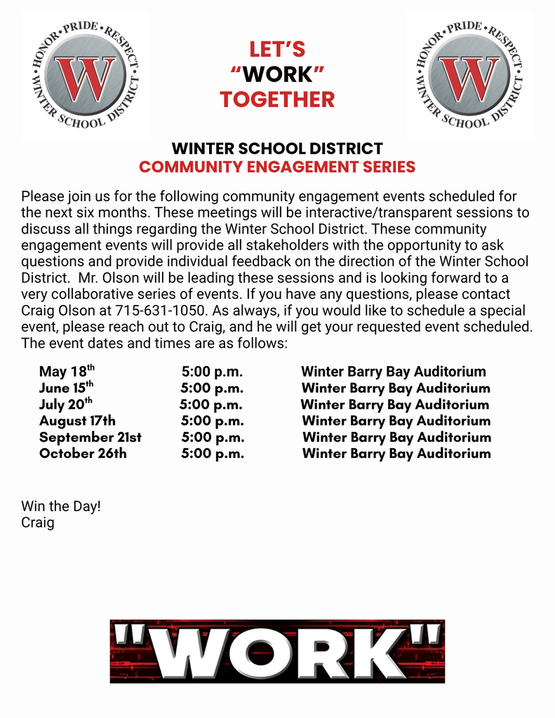 Community Engagement Series Flyer