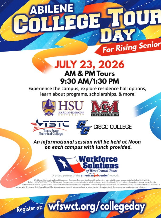 Abilene College Tour Day July 23, 2026
