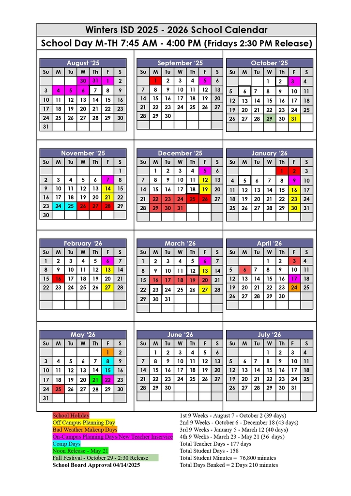calendar