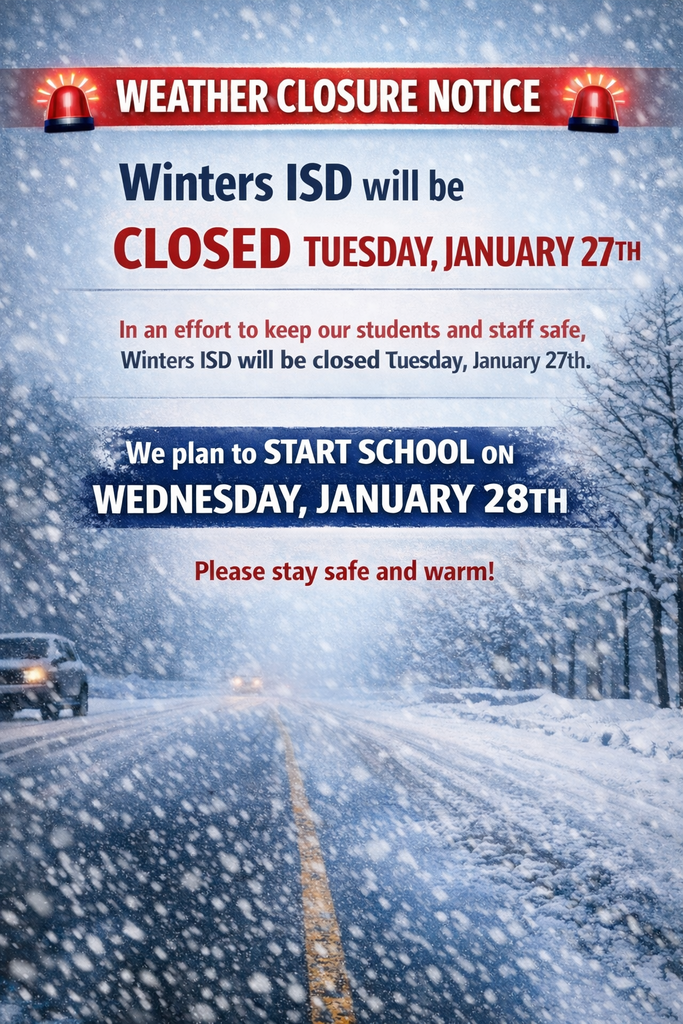 Winters ISD Weather Updated
