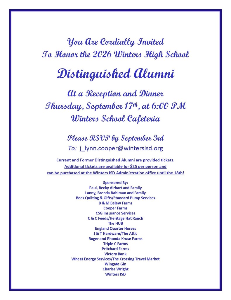 WISD Distinguished Alumni Dinner