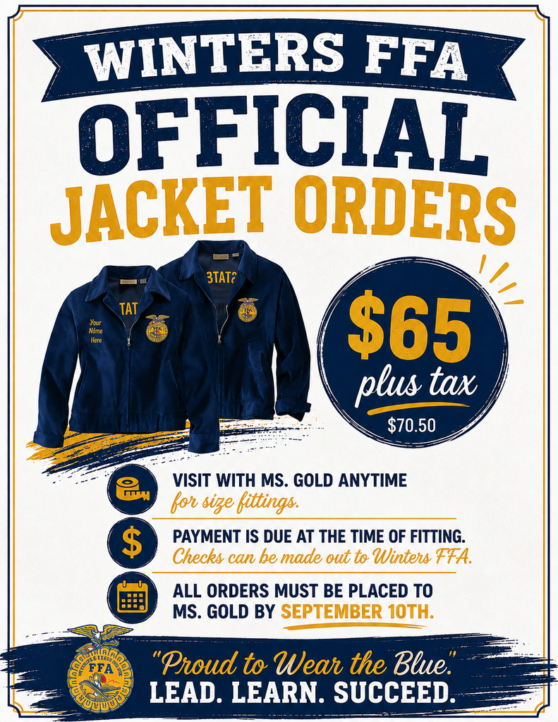 FFA Jacket Order