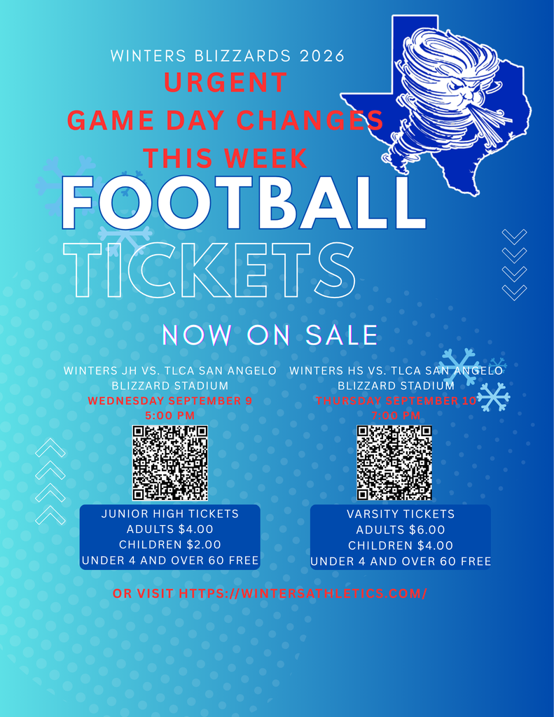 Football Tickets for Winters Vs. TLCA
