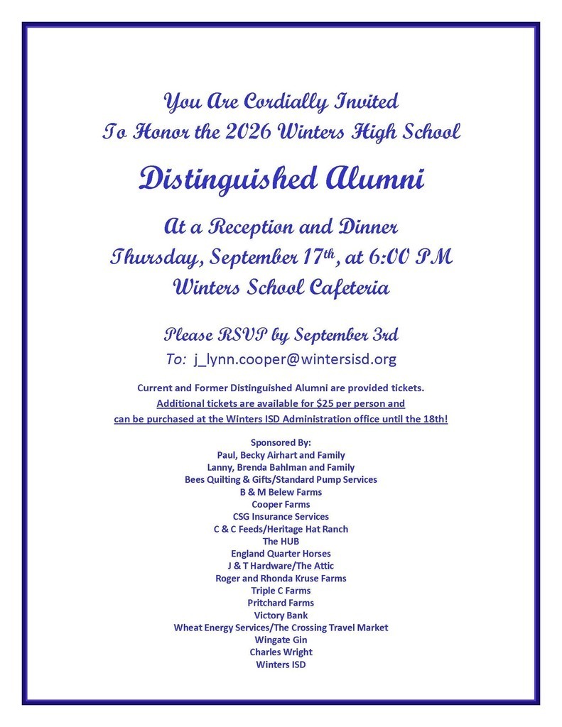 WISD Distinguished Alumni Dinner