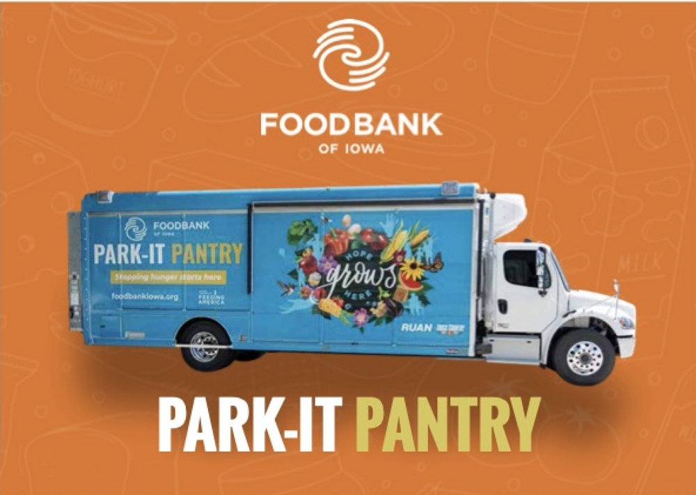 Colorful Food Bank of Iowa graphic