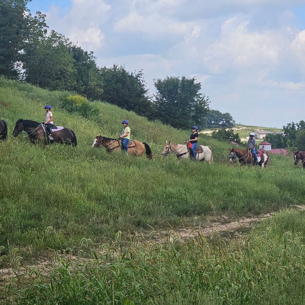 Horseback riding at Wildwood Hills Ranch Back to School Kick-Off
